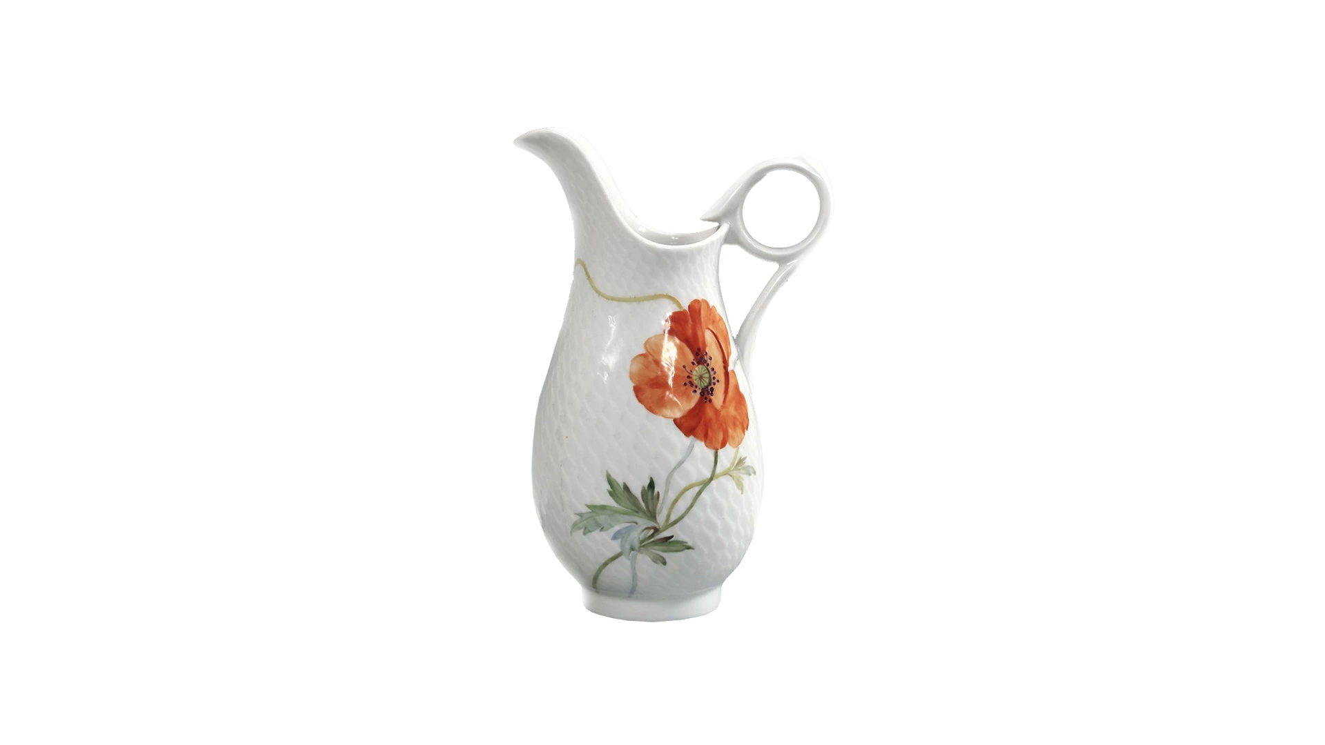 Сервиз чайный Meissen 6/24 Игра волн, рельеф, маки