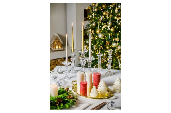 Свеча цилиндрическая Luz your senses Рустик 7хН15 см, античный красный