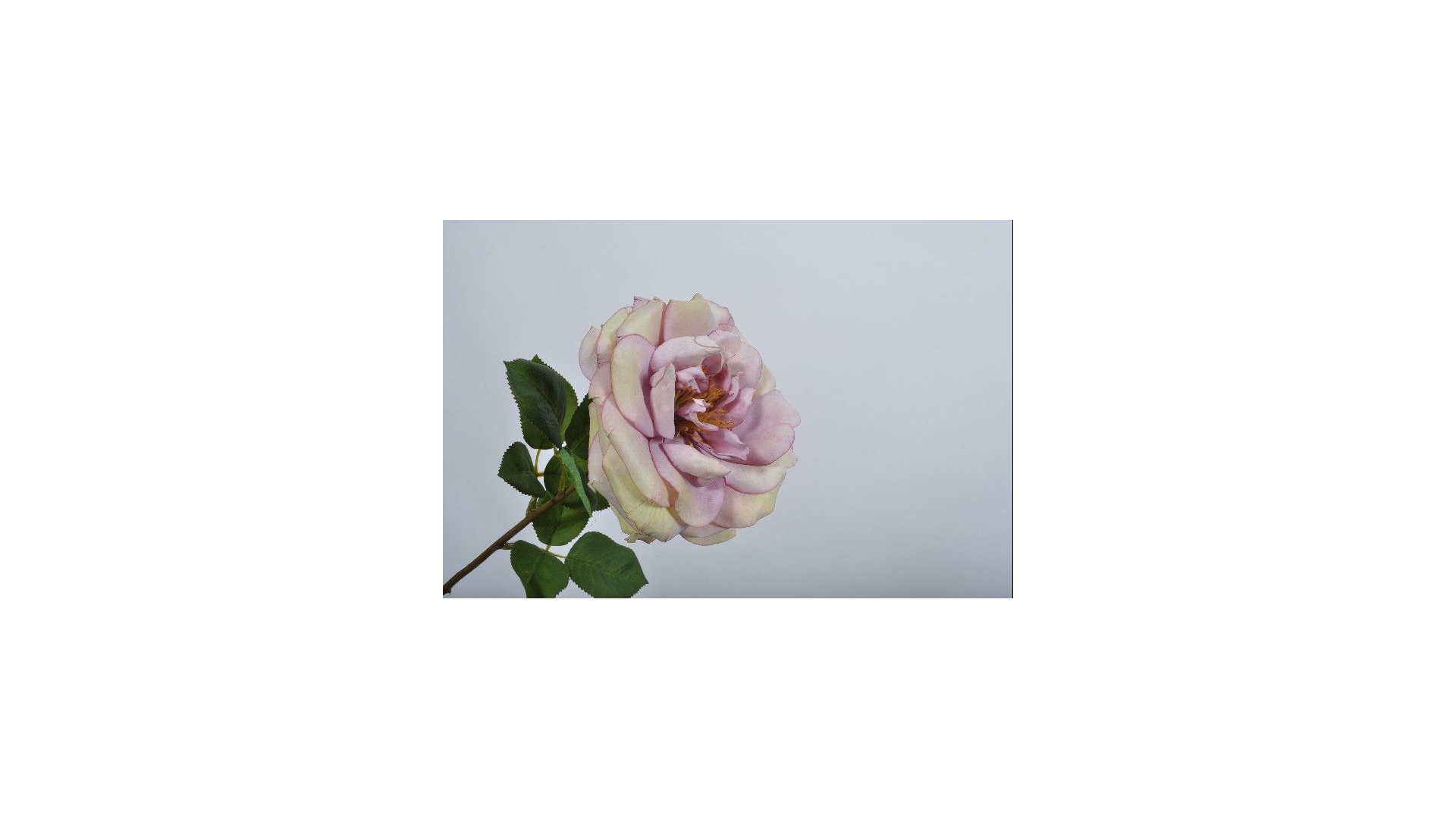 Цветок искусственный Silk-ka "Роза" 57см (лавандовый)