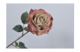 Цветок искусственный Silk-ka "Роза" 66см (карминово-зеленый)