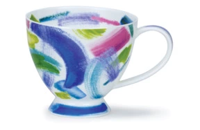 Кружка Dunoon Яркие краски Скай 450 мл, фарфор костяной, синяя