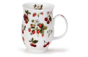 Кружка Dunoon Земляника Саффолк 310 мл, фарфор костяной