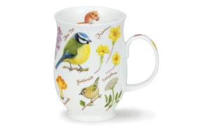 Кружка Dunoon Синичка Саффолк 310 мл, фарфор костяной