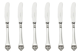 Набор ножей десертных Robbe&Berking Розенмустер 21,4 см, серебро 925+позолота, 6 шт