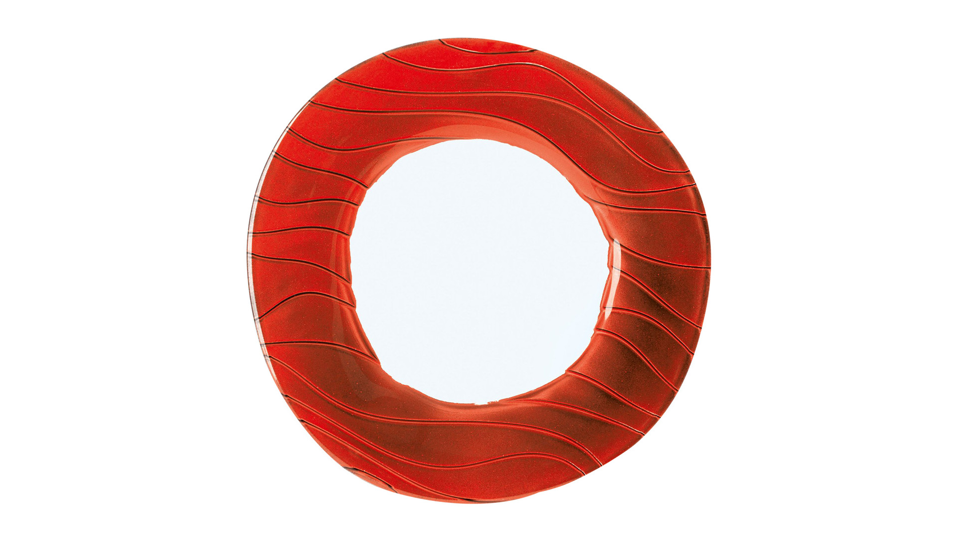 Тарелка круглая Nachtmann MARRAKECH line Extension 32см, красная, хрусталь