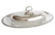 Блюдо овальное с крышкой Queen Anne 40х26х13 см, на подставке, сталь, посеребрение