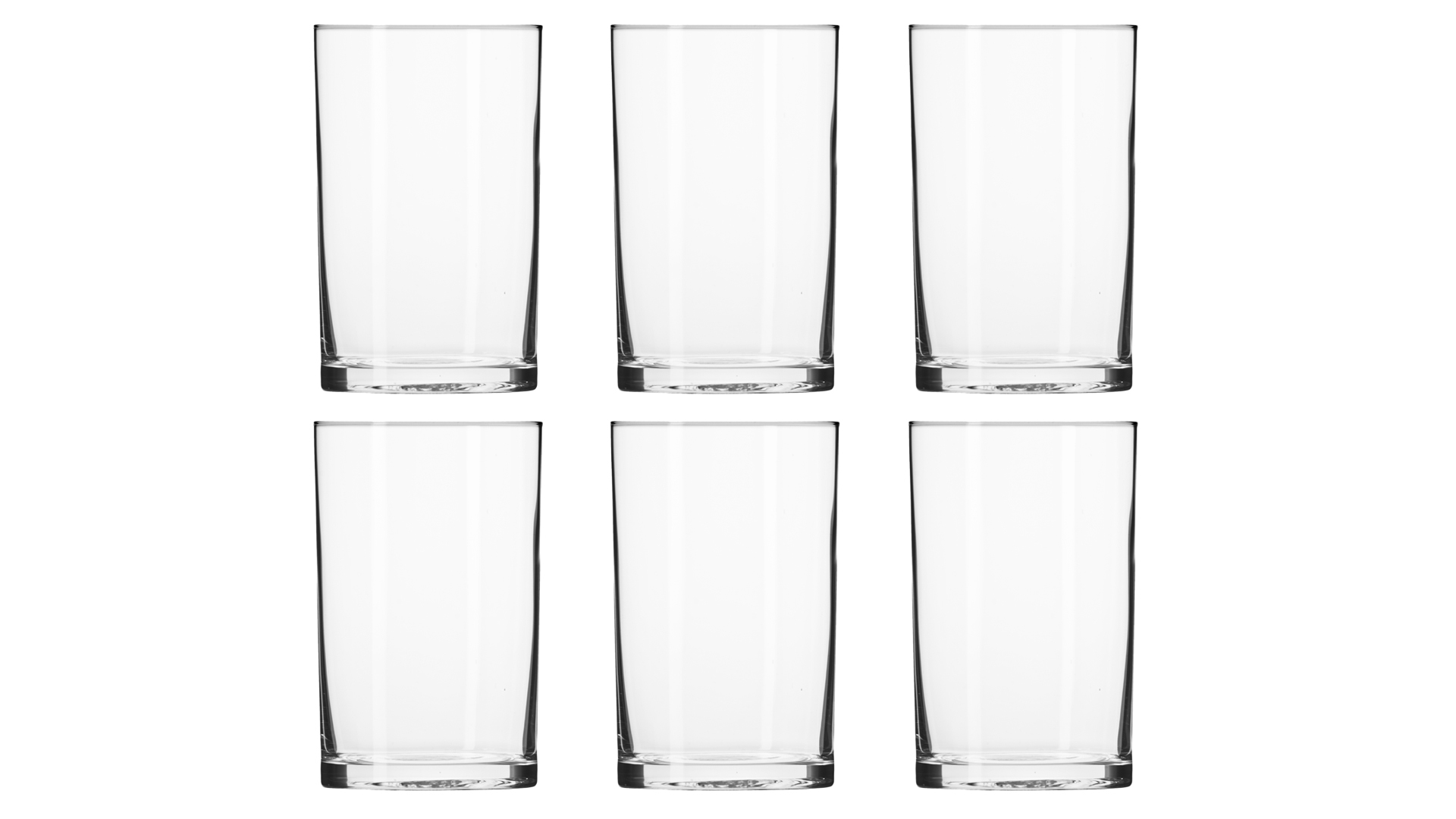 Набор стаканов для воды Krosno Базовая линия 250 мл, 6 шт