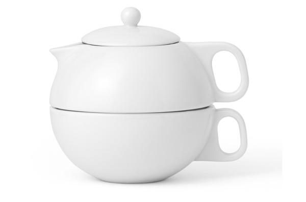 Набор чайный на одну персону 2пр 0,3л Jaimi (белый)