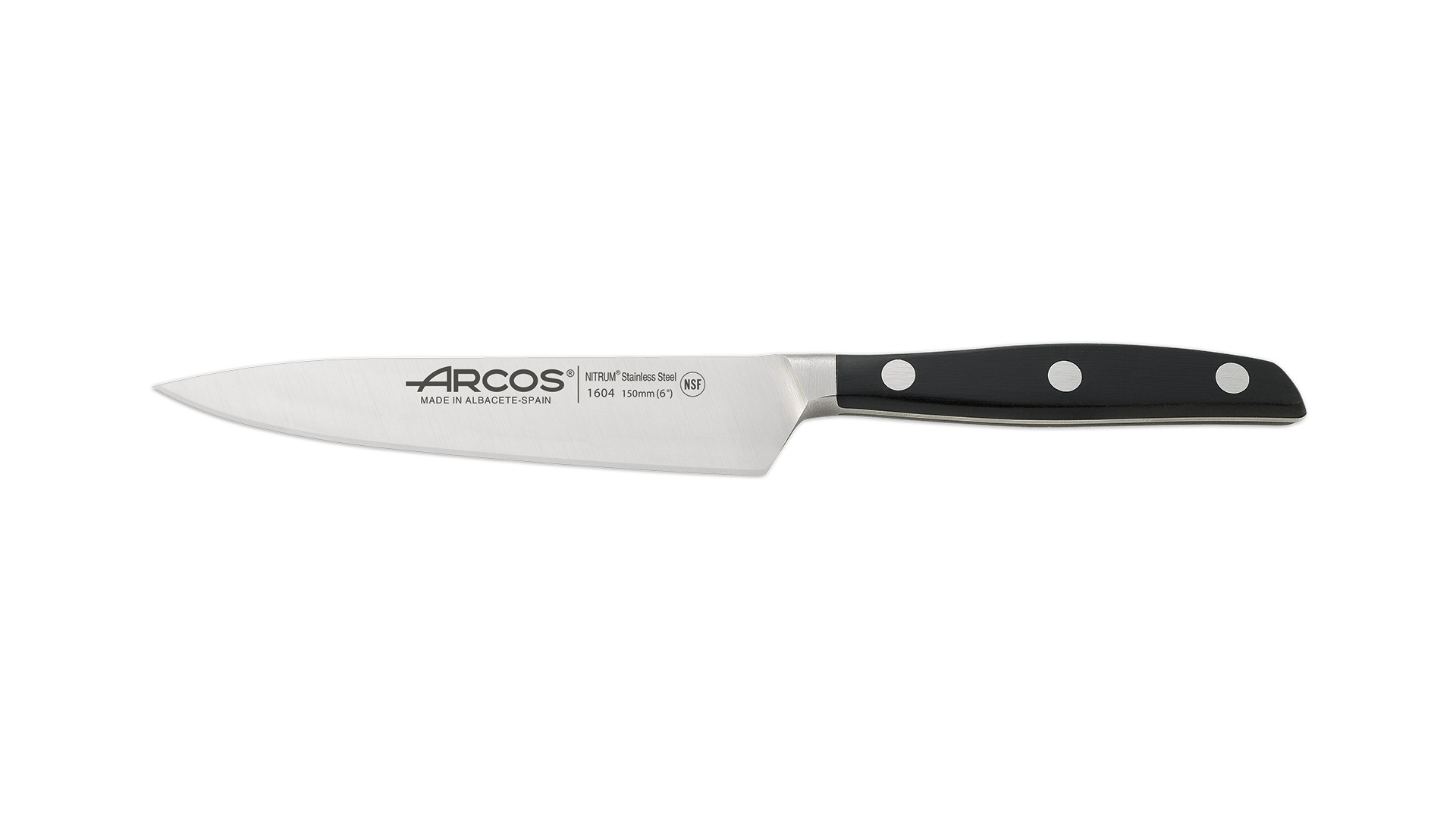 Нож кухонный поварской Arcos Manhattan 15см, кованая сталь