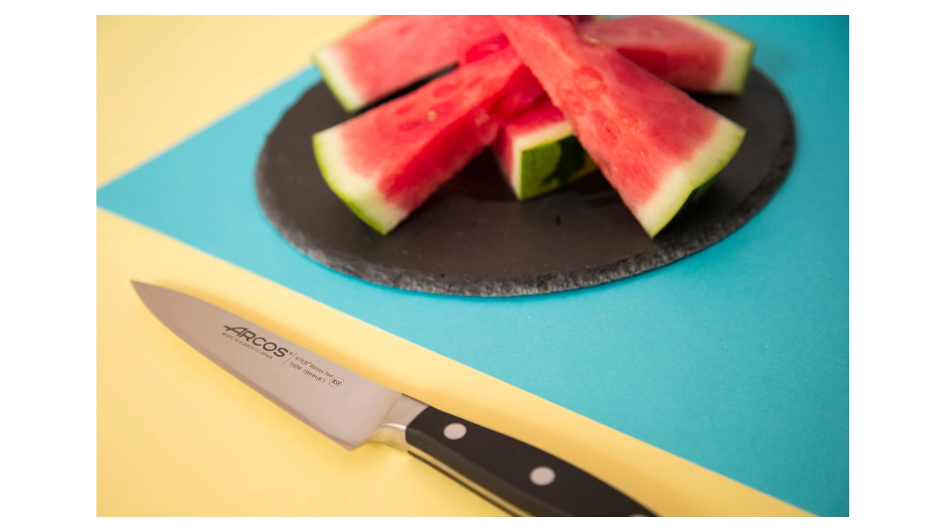 Нож кухонный поварской Arcos Manhattan 15см, кованая сталь