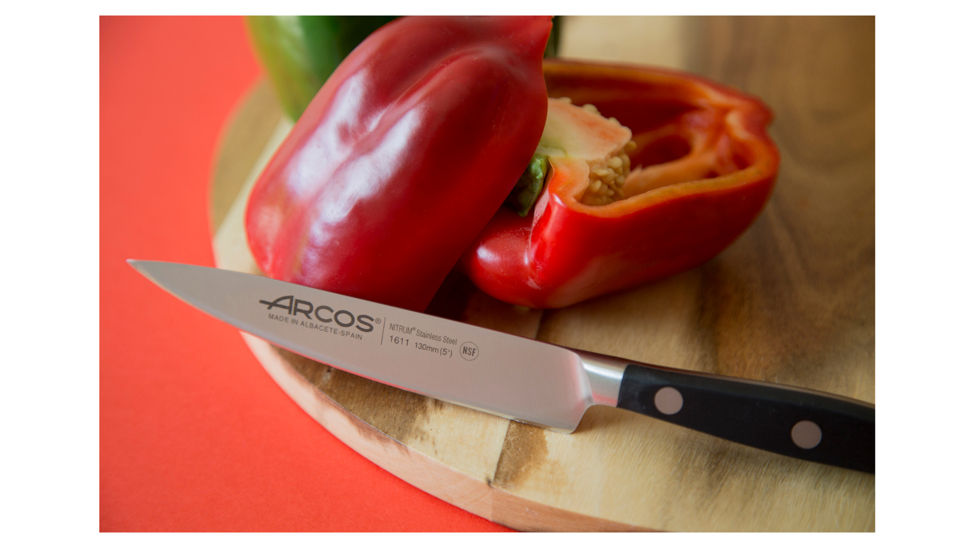 Нож кухонный для овощей и фруктов Arcos Manhattan 13см, кованая сталь