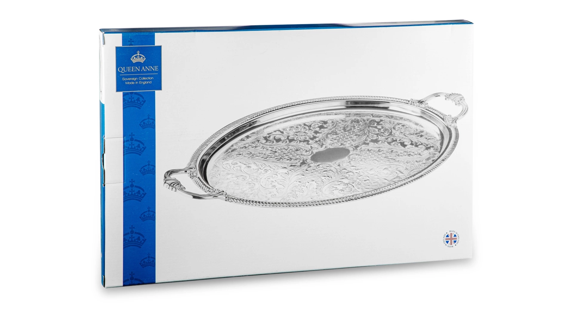 Поднос овальный с ручками Queen Anne 50х32 см