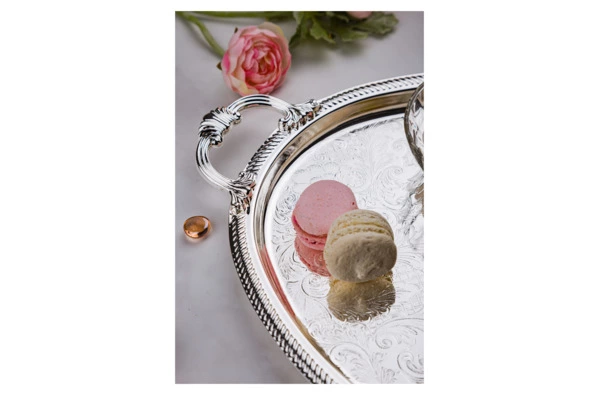 Поднос овальный с ручками Queen Anne 50х32 см