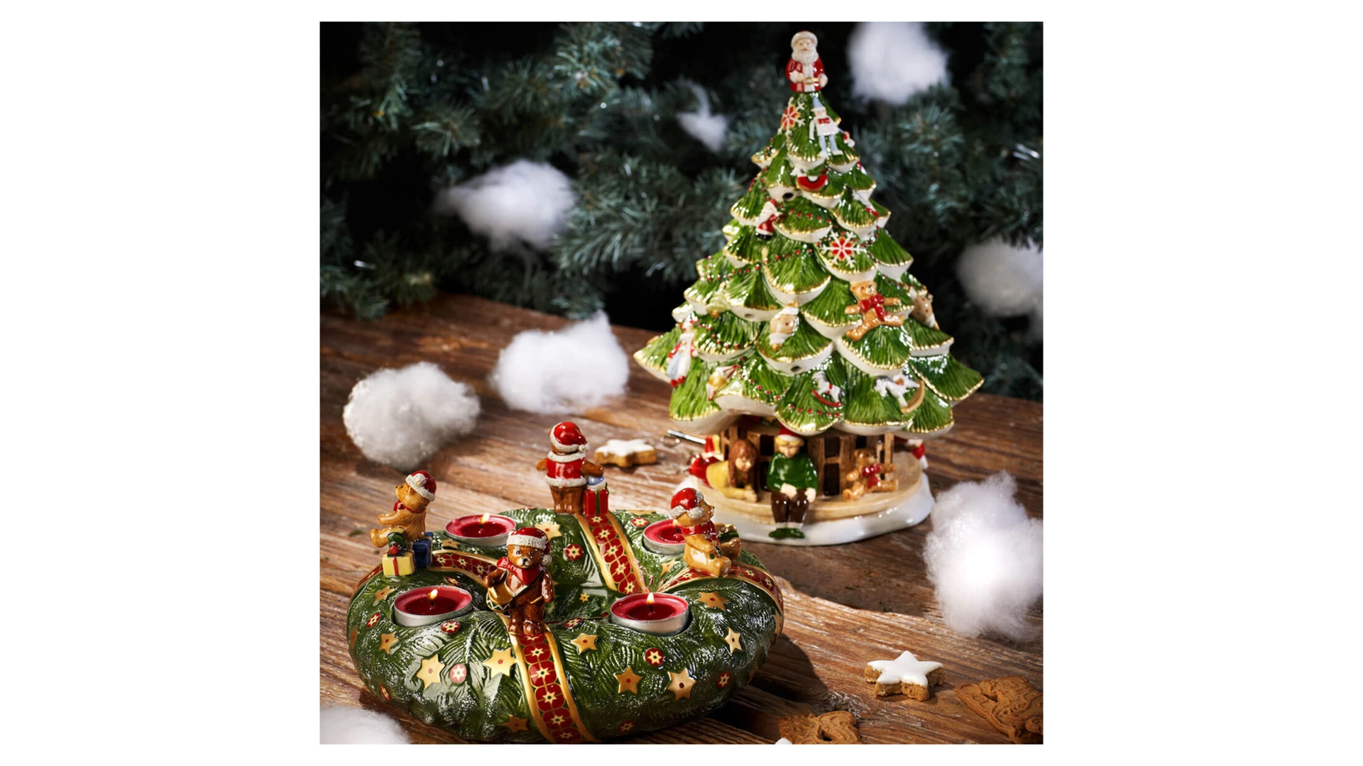 Фигурка Christmas Toys Memory Елка большая с детьми 30 см, фарфор