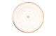Тарелка суповая ИФЗ Азур.Стандартная2 23,5 см, с золотом, фарфор костяной