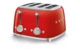Тостер на 4 ломтика SMEG TSF03RDEU, 2100 Вт, красный
