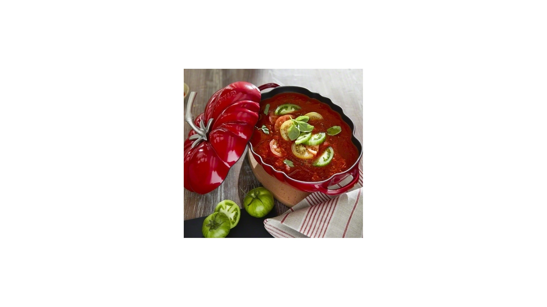 Кокот Staub La Cocotte Помидор 25см, 2,9 л, чугун, красный