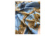 Платок сувенирный Русские в моде Жемчужина Крыма 90х90 см, шелк, вискоза, ручная подшивка