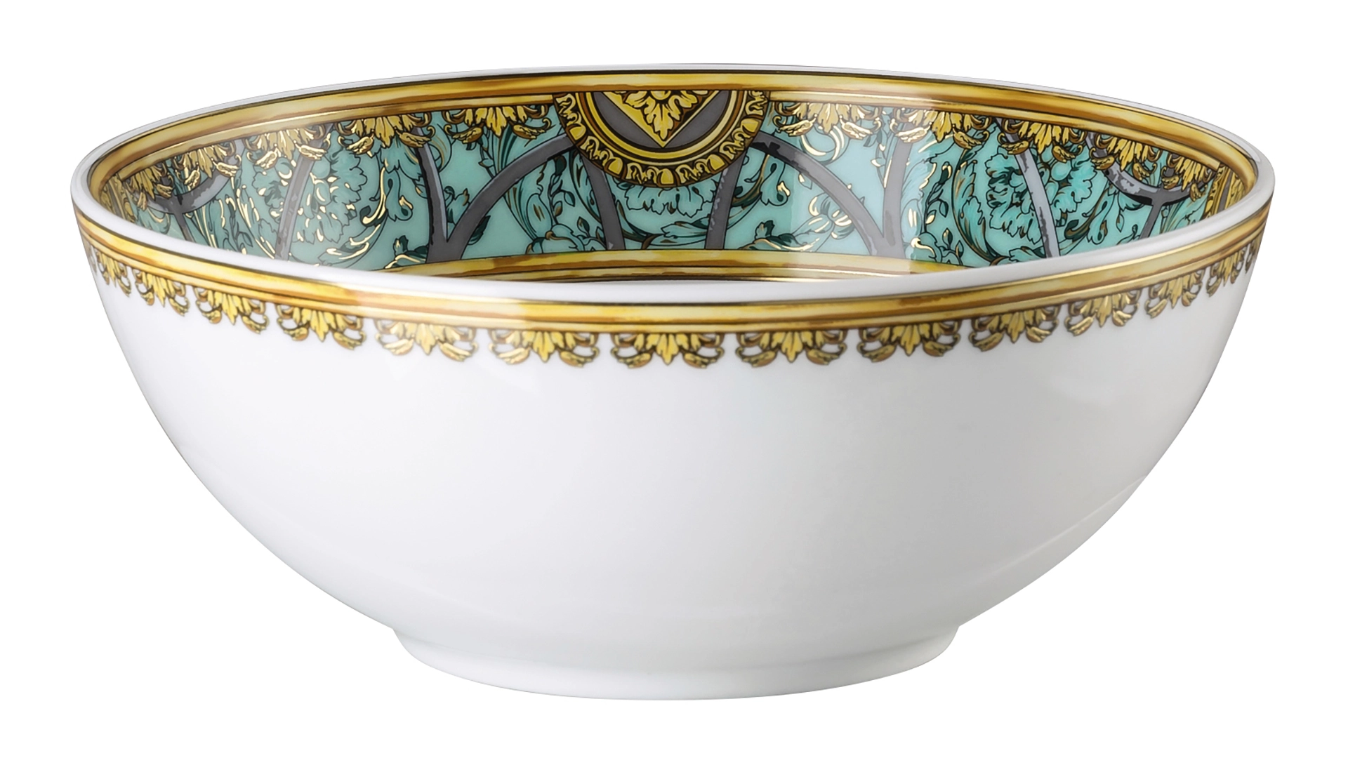Чаша для закусок Rosenthal Versace Ла Скала 15 см, фарфор, зеленая