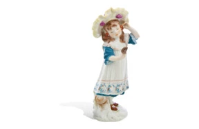 Фигурка Meissen 17,5см Девочка с вишенками и зеркалом (Пауль Хельмиг, 1907г.)(лим.вып.1/100, 2016)