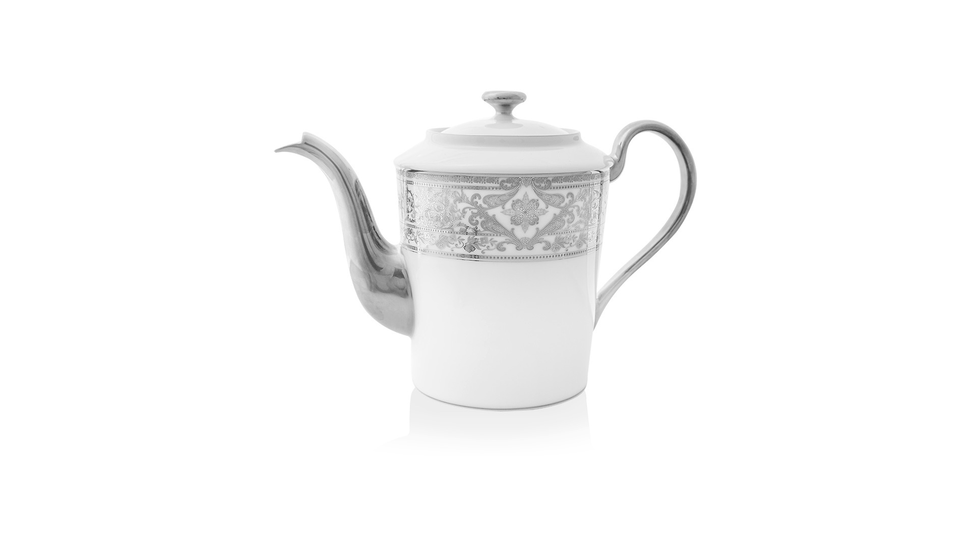 Сервиз чайный Haviland Матиньон на 6 персон 22 предмета, белый, платиновый декор