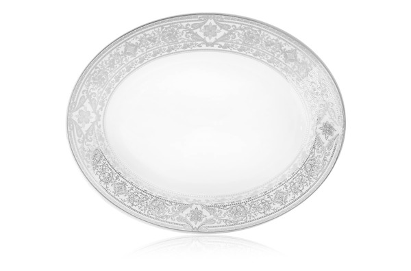 Сервиз столовый Haviland Матиньон на 6 персон 34 предмета, белый, платиновый декор