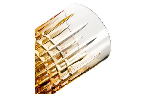 Стакан для воды ГХЗ Чайный Медовый спас 250 мл, хрусталь, янтарный