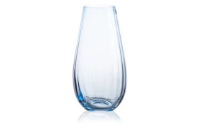 Ваза Bohemia Crystal Оптика 24,5 см, стекло, синяя