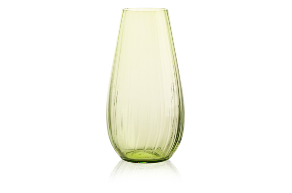 Ваза Bohemia Crystal Оптика 24,5 см, стекло, зеленый