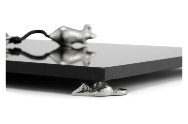 Доска большая для сыра с ножом Michael Aram Кот и мышь 38х25 см, гранит