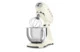 Миксер планетарный SMEG SMF03CREU, 800 Вт, чаша стальная 4,8л, 3 насадки, алюминий литой, кремовый