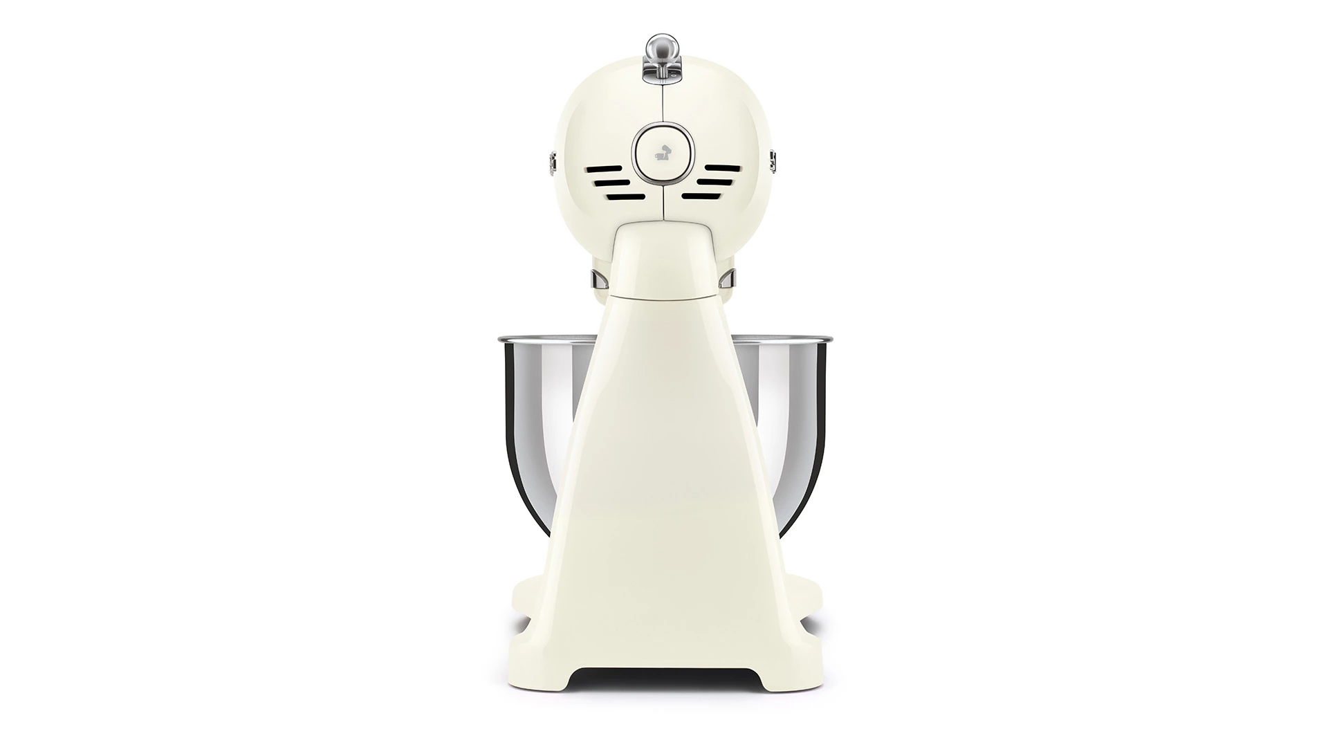 Миксер планетарный SMEG SMF03CREU, 800 Вт, чаша стальная 4,8л, 3 насадки, алюминий литой, кремовый
