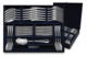 Набор столовых приборов в футляре АргентА Элегант Classic 1306,6 г на 6 персон 24 предмета, серебро