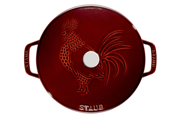 Кокот Staub La Cocotte Петух 3,6л, Д24хН13см, чугун, гранатовый