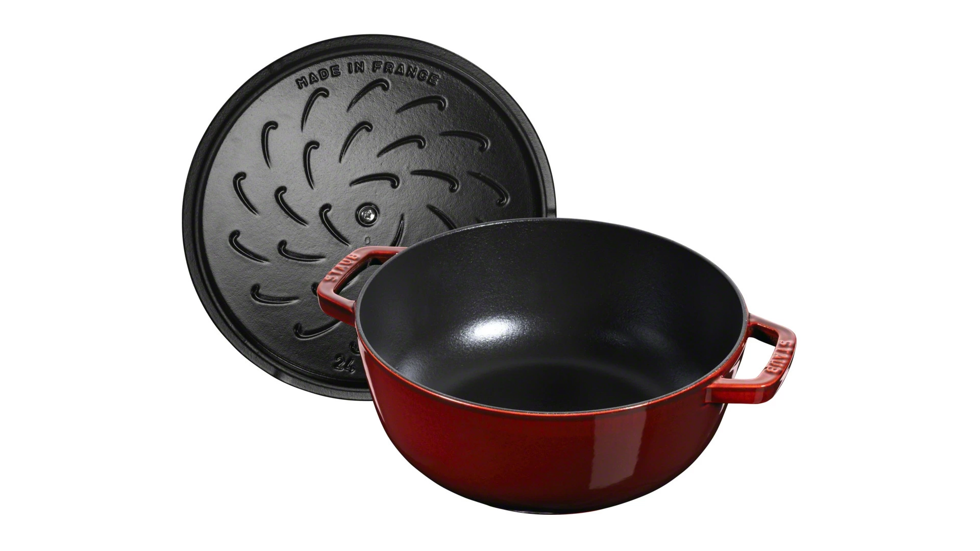 Кокот Staub La Cocotte Петух 3,6л, Д24хН13см, чугун, гранатовый