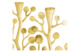 Набор подсвечников Michael Aram Ботаника 29 см, латунь, 2 шт, золотистый