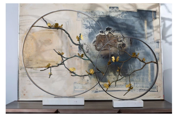 Арт-объект Michael Aram Лунные врата Бабочки гинкго 56 см