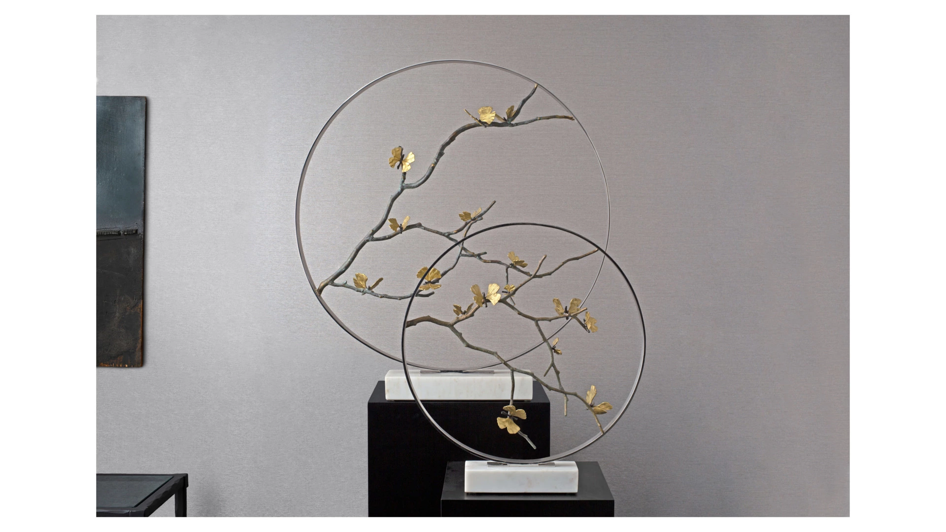 Арт-объект Michael Aram Лунные врата Бабочки гинкго 56 см