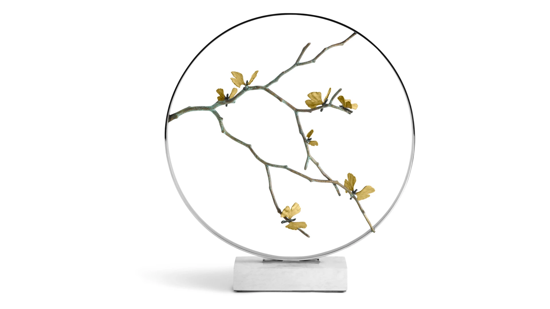 Арт-объект Michael Aram Лунные врата Бабочки гинкго 56 см