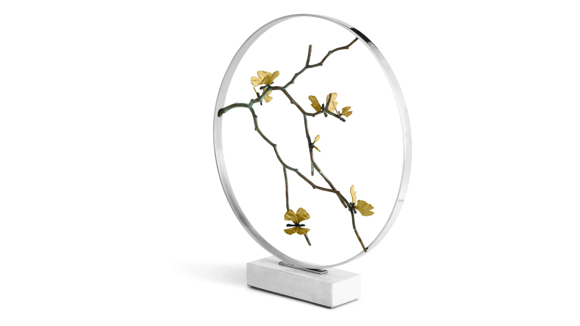 Арт-объект Michael Aram Лунные врата Бабочки гинкго 56 см