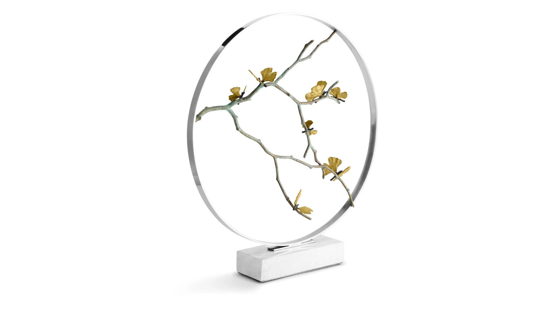 Арт-объект Michael Aram Лунные врата Бабочки гинкго 56 см