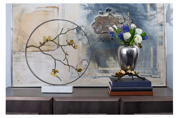 Арт-объект Michael Aram Лунные врата Бабочки гинкго 56 см