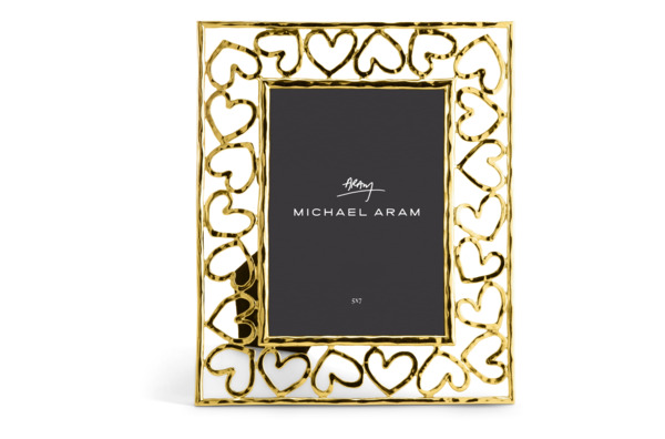 Рамка для фото Michael Aram Сердце 13Х18 см, сталь нержавеющая, золотистая