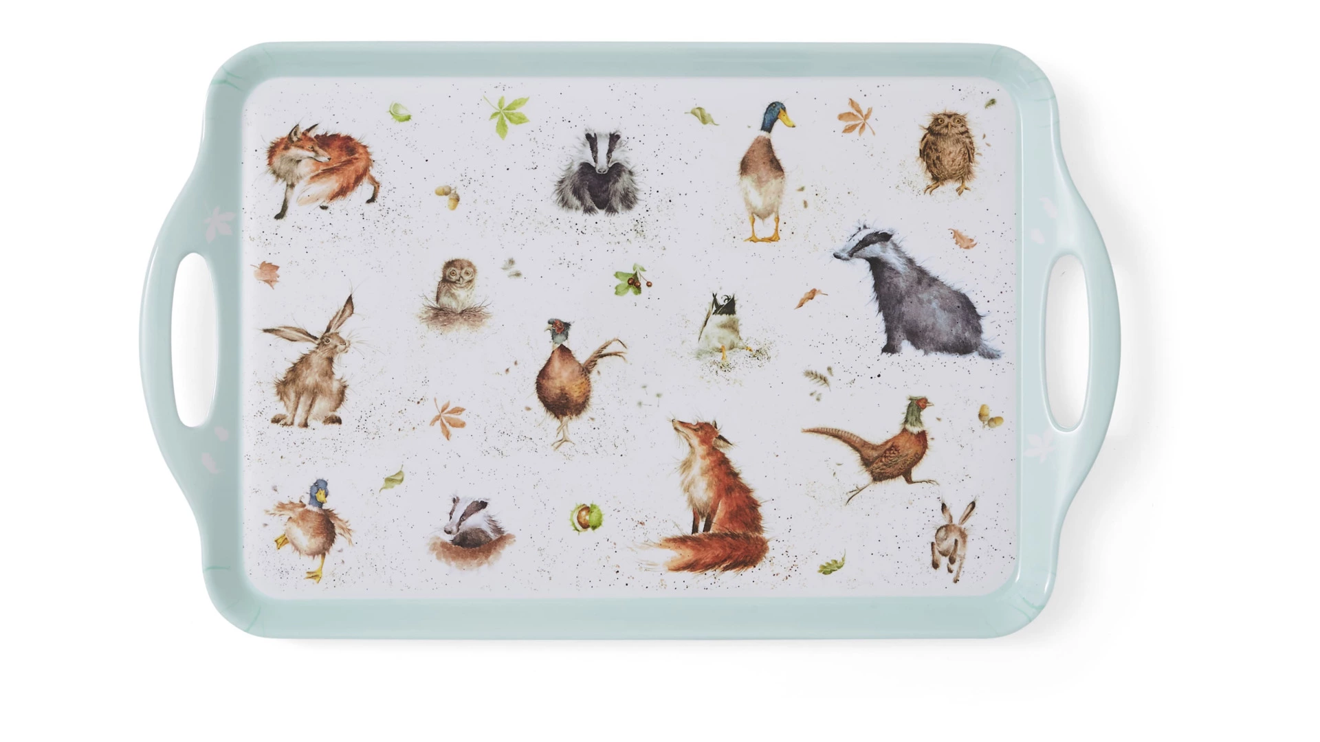 Поднос прямоугольный с ручками Pimpernel Забавная фауна 48х29,5 см
