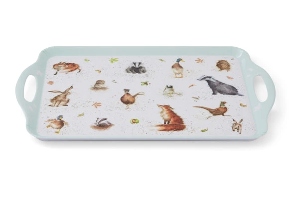 Поднос прямоугольный с ручками Pimpernel Забавная фауна 48х29,5 см