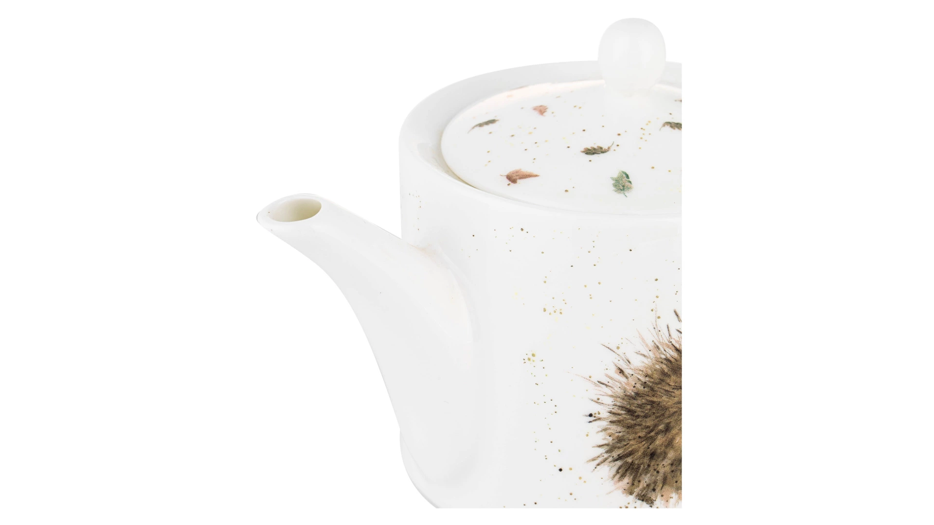 Чайник Royal Worcester Забавная фауна Ёжик и мышки 600 мл, фарфор костяной