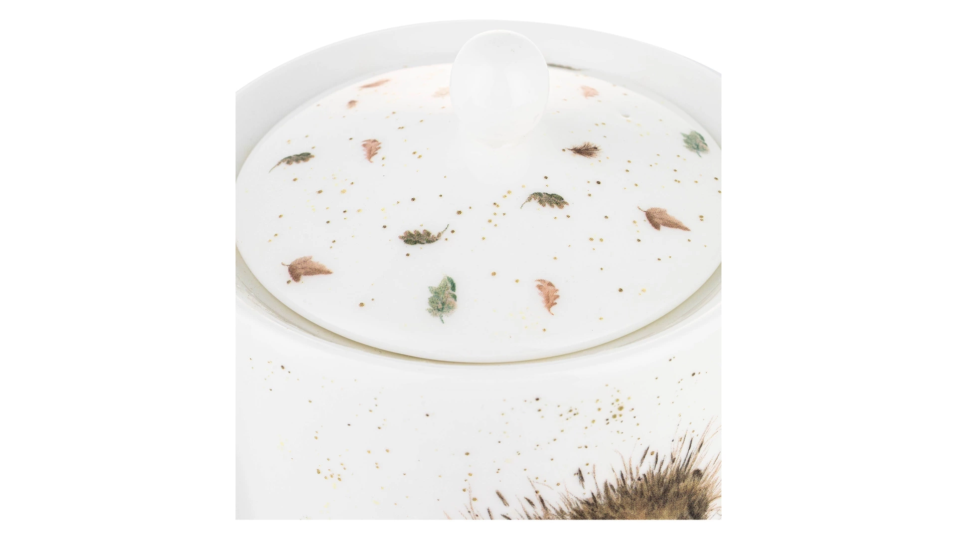 Чайник Royal Worcester Забавная фауна Ёжик и мышки 600 мл, фарфор костяной