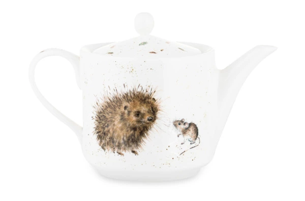 Чайник Royal Worcester Забавная фауна Ёжик и мышки 600 мл, фарфор костяной