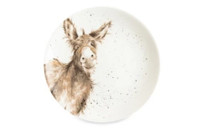 Тарелка десертная Royal Worcester Забавная фауна Ослик 16,5 см, фарфор костяной