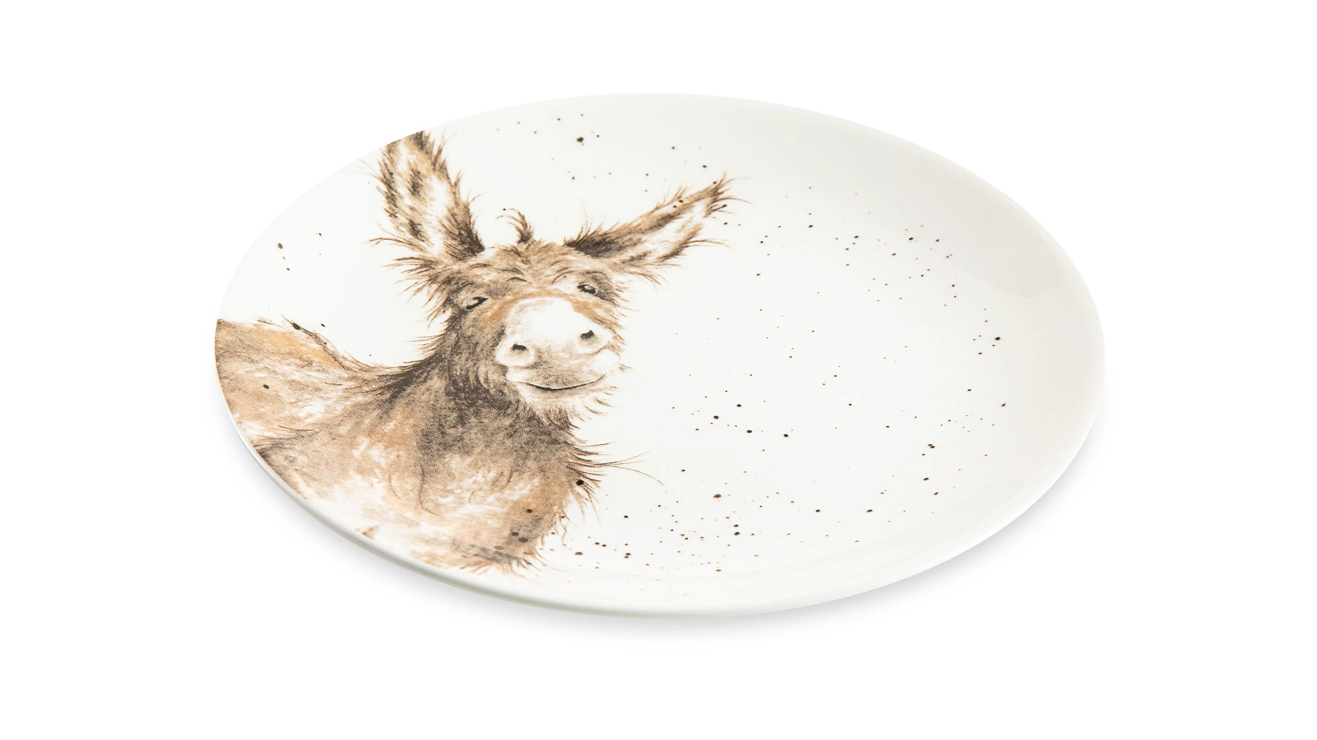 Тарелка десертная Royal Worcester Забавная фауна Ослик 16,5 см, фарфор костяной